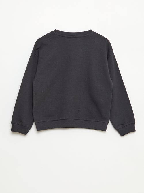 Sweat à capuche 'Hello Kitty & Kuromi' col rond - Kiabi