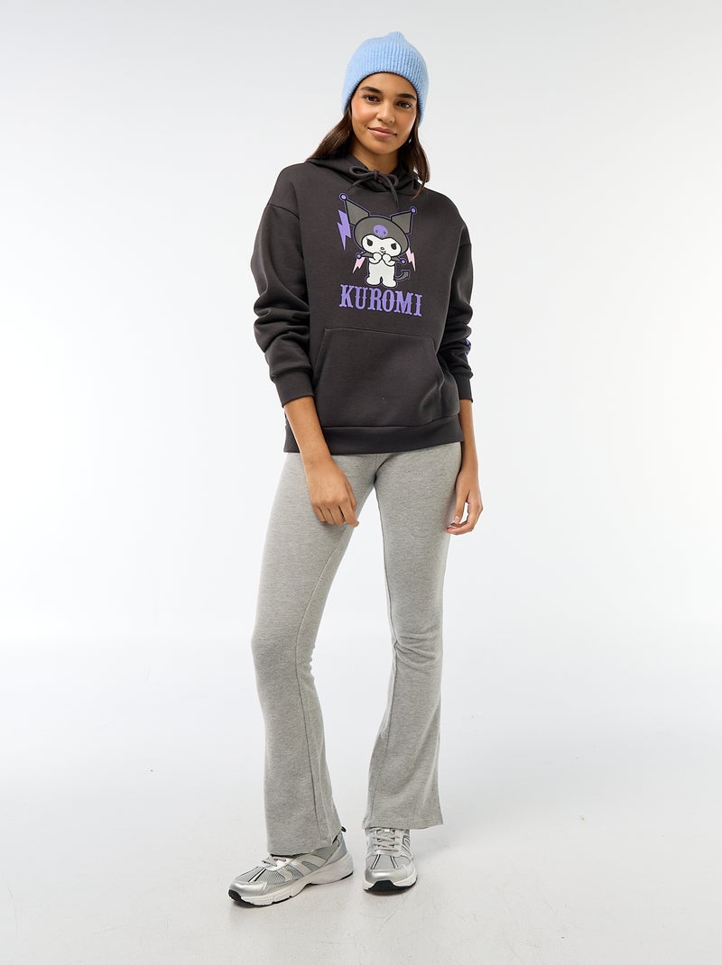 Sweat à capuche 'Hello Kitty' Noir - Kiabi