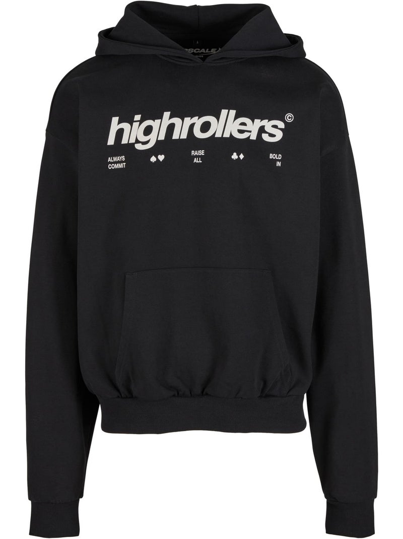 Sweat à capuche highrollers - mister tee Noir - Kiabi