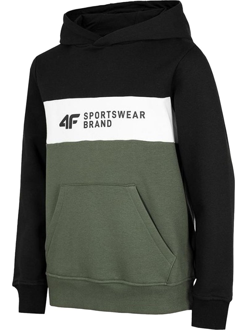 Sweat à capuche hjz22 - 4f Noir Vert - Kiabi