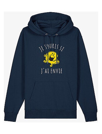 Sweat à capuche Homme - JE SOURIS SI J'AI ENVIE