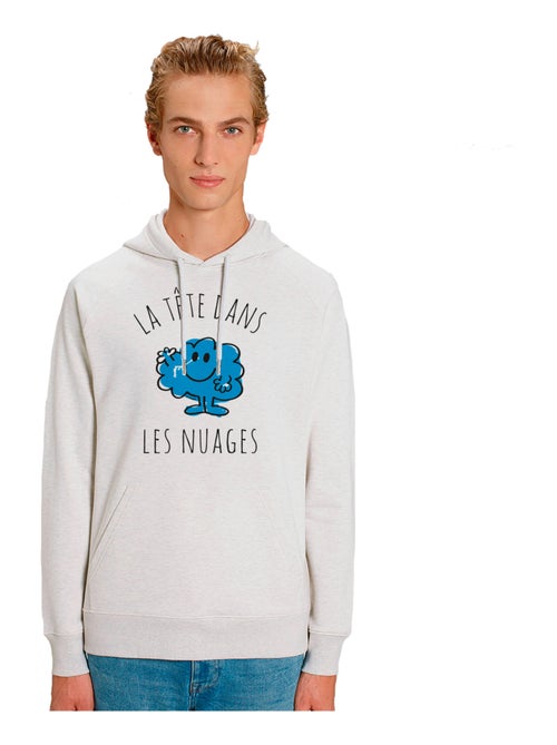 Sweat à capuche Homme - LA TÊTE DANS LES NUAGES - Kiabi