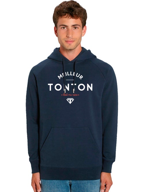 Sweat à capuche Homme - MEILLEUR TONTON DIXIT MA NIECE - Kiabi