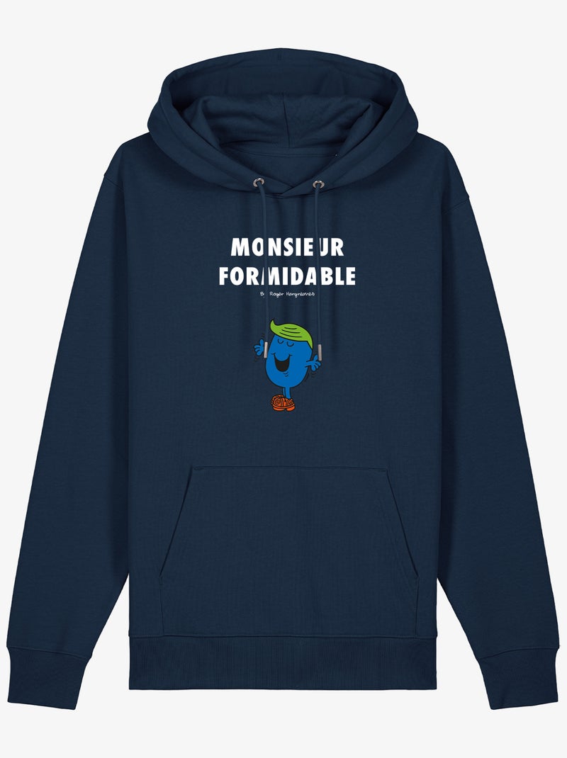 Sweat à capuche Homme - MONSIEUR FORMIDABLE Bleu marine - Kiabi