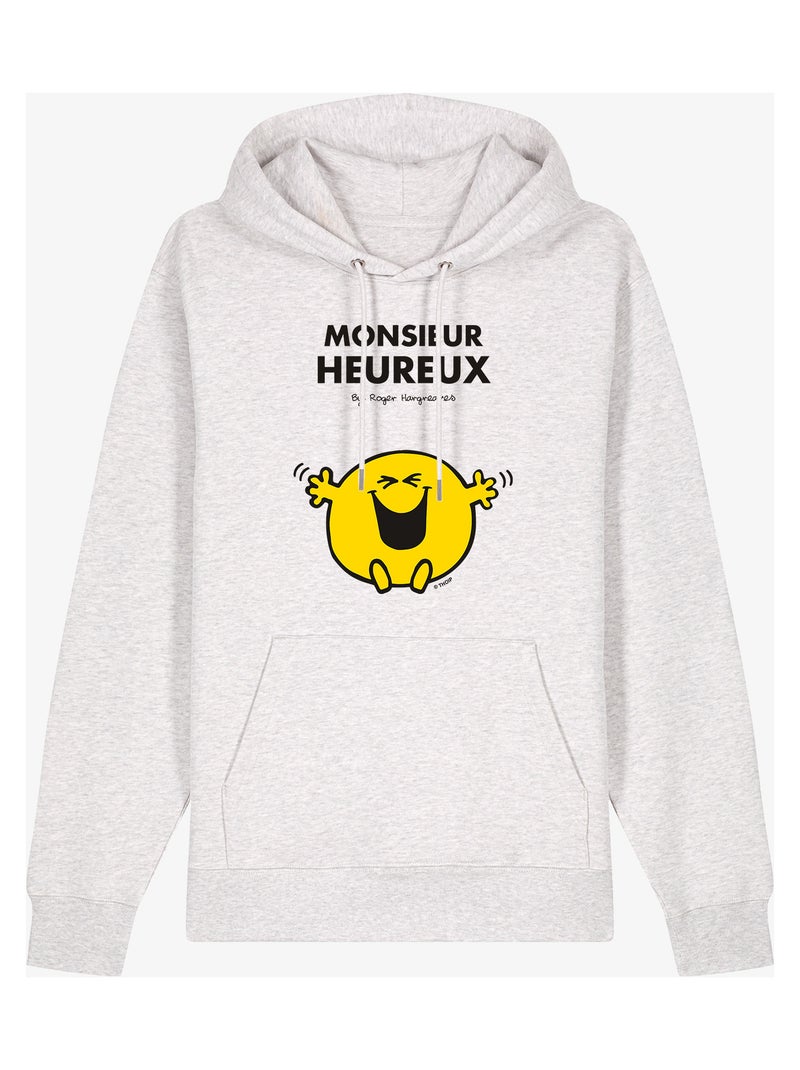Sweat à capuche Homme - MONSIEUR HEUREUX Beige - Kiabi