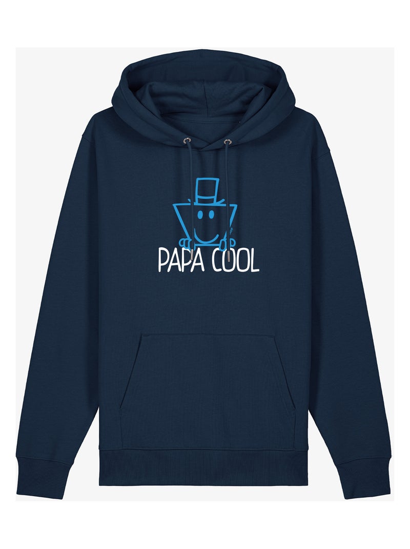 Sweat à capuche Homme - PAPA COOL Bleu marine - Kiabi