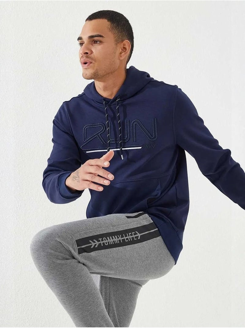 Sweat à capuche homme avec logo imprimé tommy Bleu lagon - Kiabi