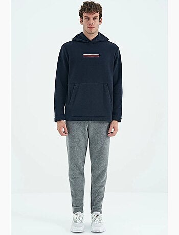 Sweat à capuche homme avec logo imprimé tommy