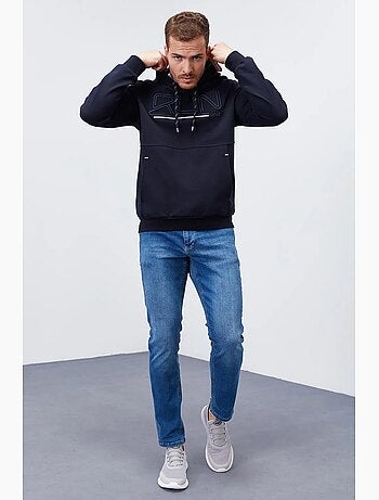Sweat à capuche homme avec logo imprimé tommy