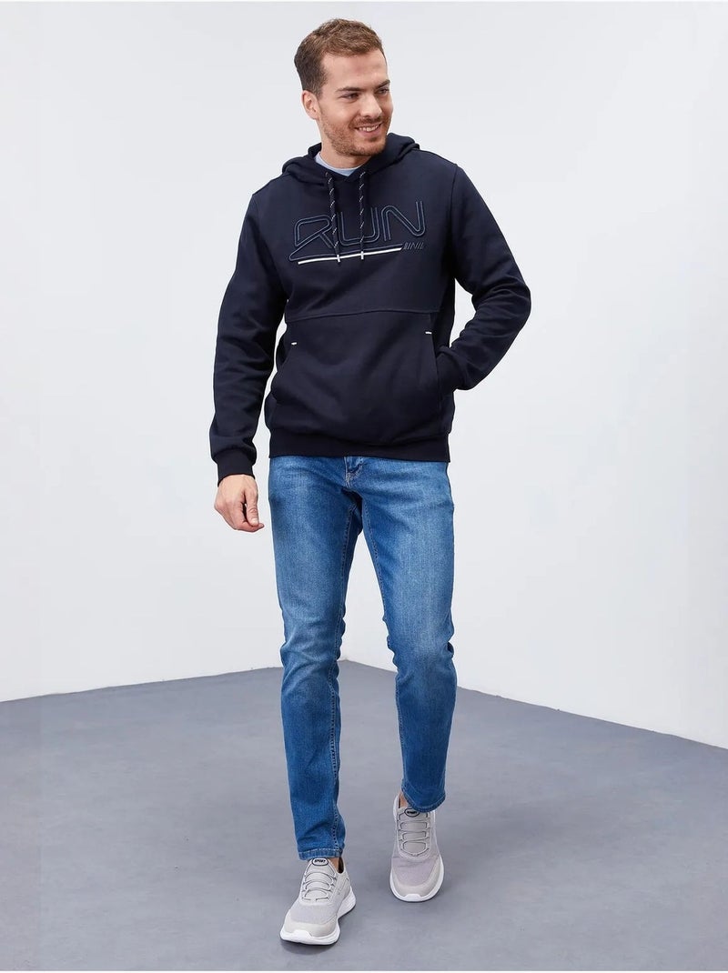 Sweat à capuche homme avec logo imprimé tommy Bleu marine - Kiabi