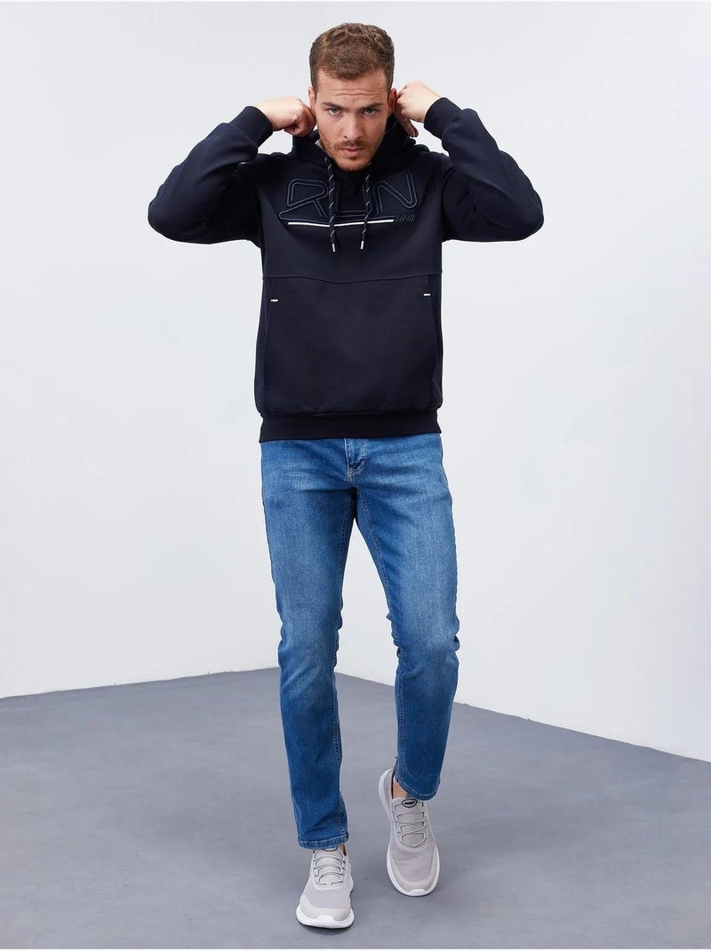 Sweat à capuche homme avec logo imprimé tommy Bleu marine - Kiabi