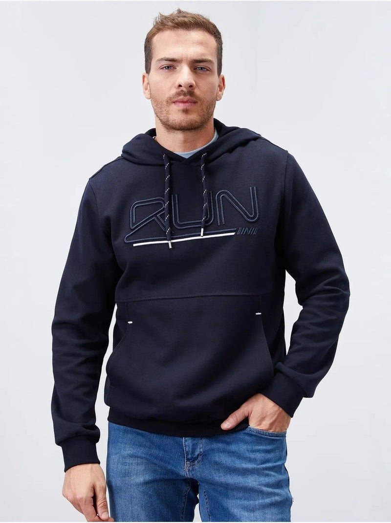 Sweat à capuche homme avec logo imprimé tommy Bleu marine - Kiabi