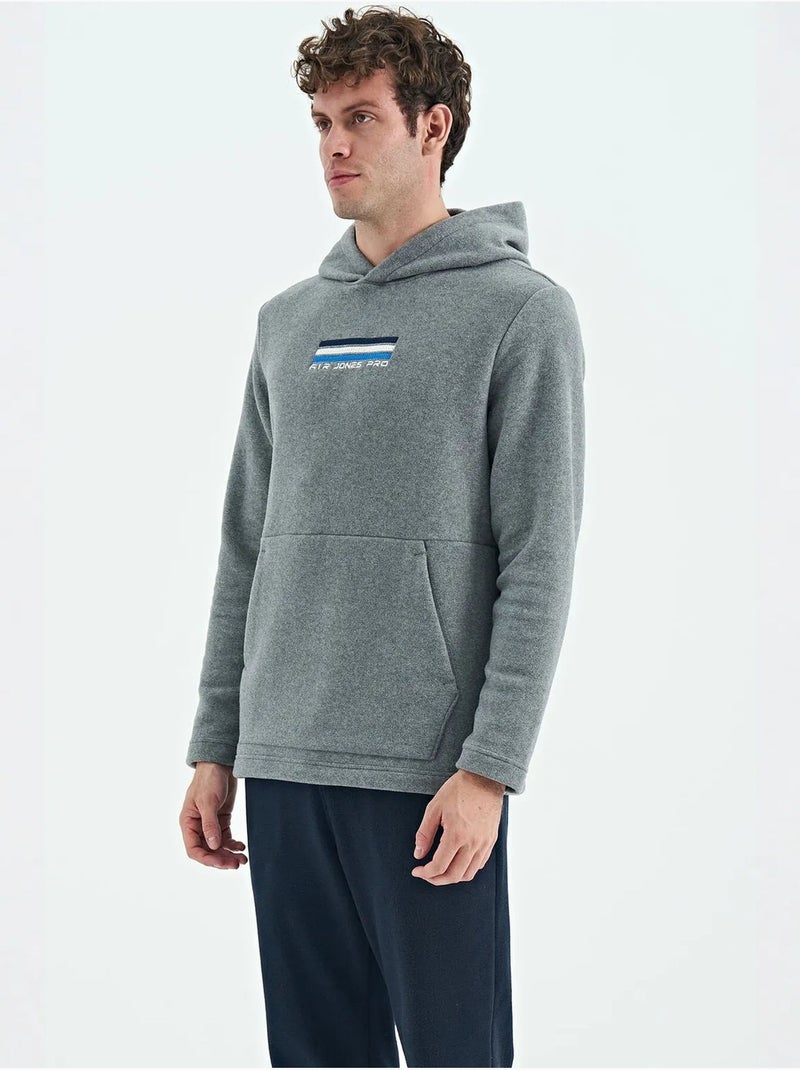 Sweat à capuche homme avec logo imprimé tommy Gris - Kiabi