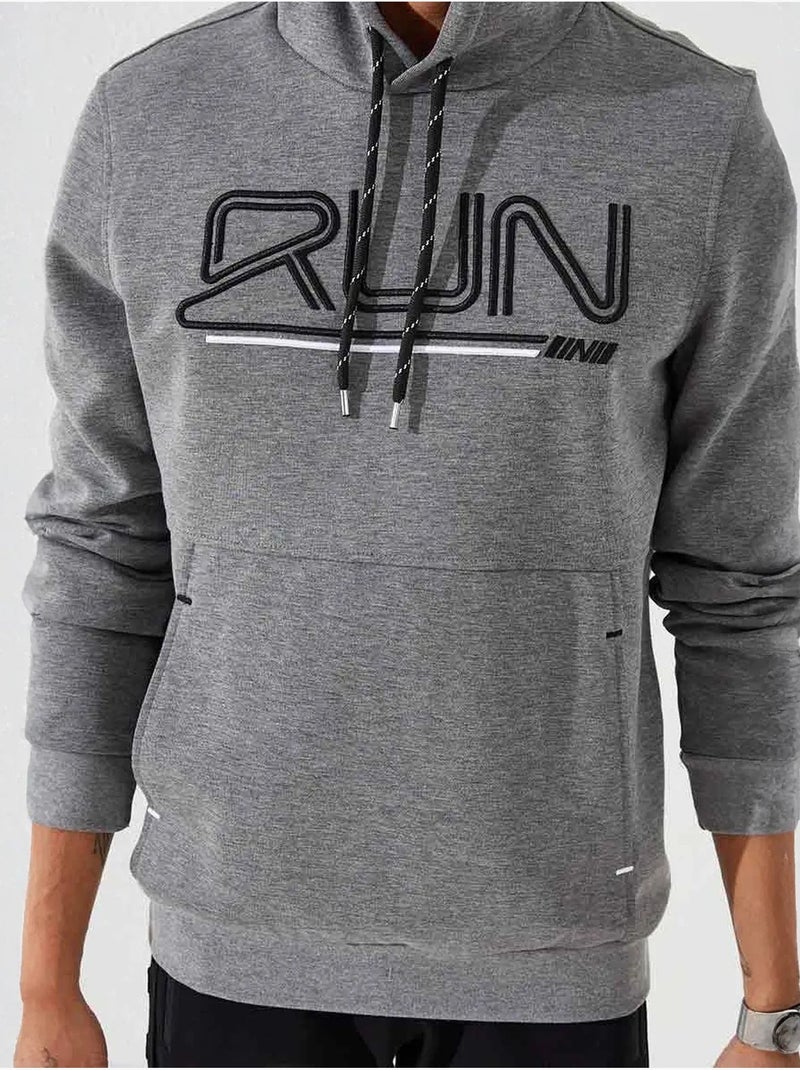 Sweat à capuche homme avec logo imprimé tommy Gris - Kiabi
