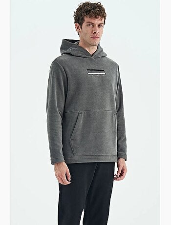 Sweat à capuche homme avec logo imprimé tommy