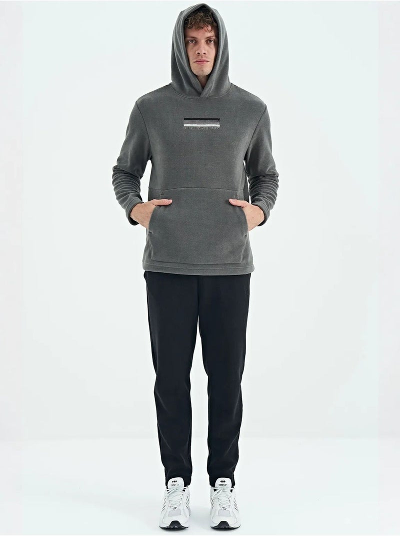Sweat à capuche homme avec logo imprimé tommy Gris Noir - Kiabi