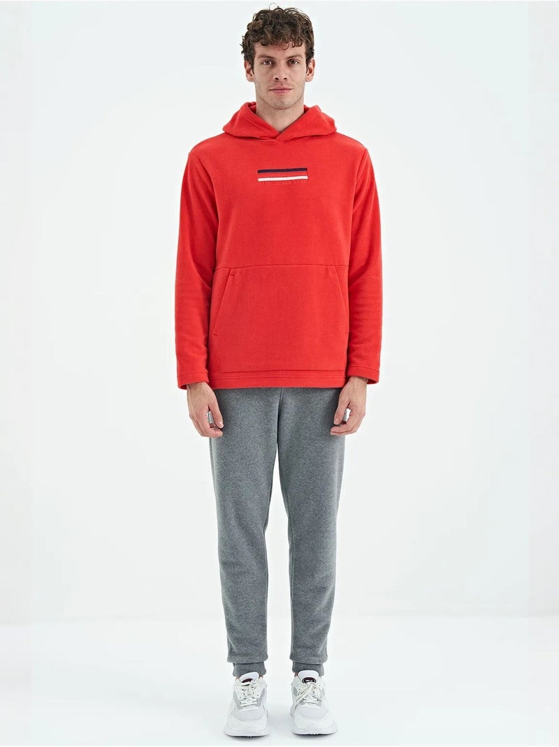 Sweat à capuche homme avec logo imprimé tommy Rouge - Kiabi