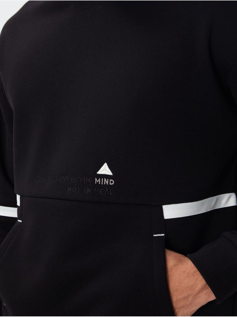 Sweat à capuche homme bicolore tommy Noir - Kiabi