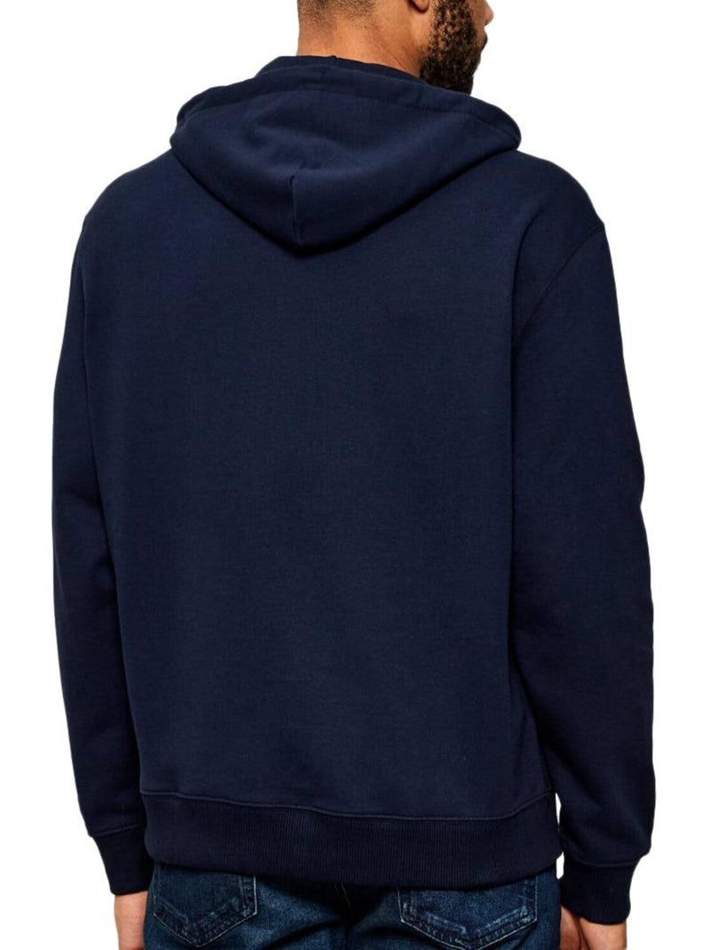 Sweat à capuche homme calvin klein jeans Bleu marine - Kiabi