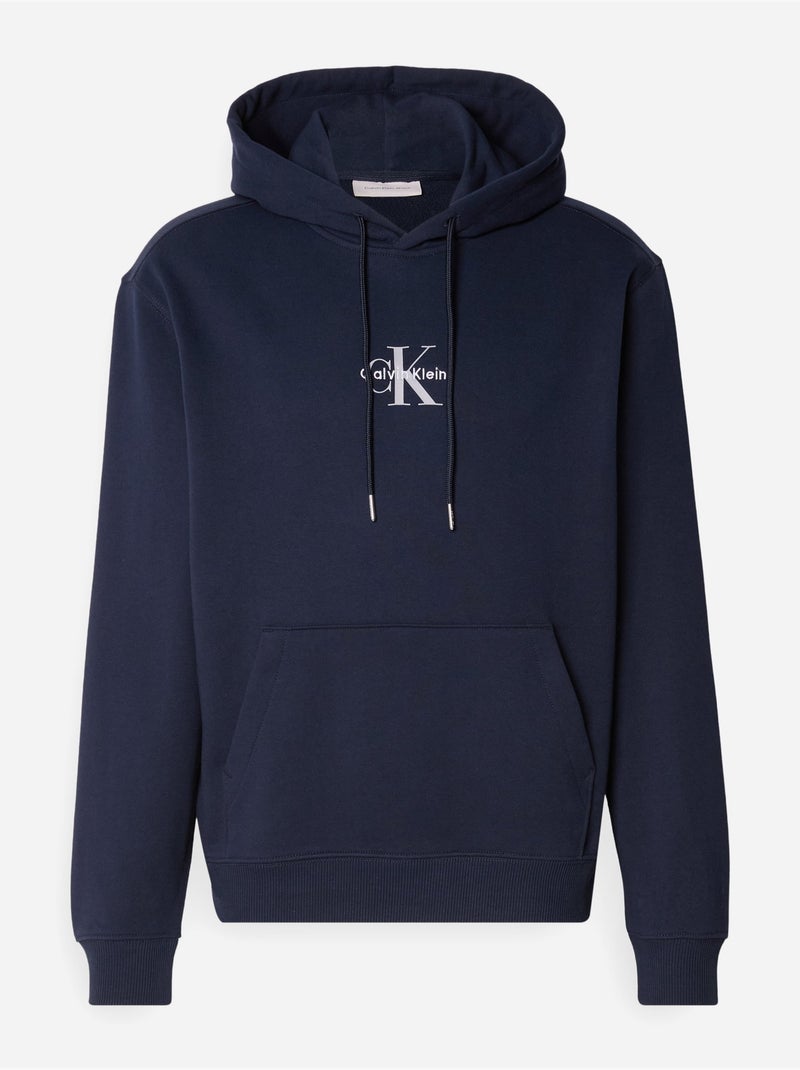 Sweat à Capuche Homme Calvin Klein Jeans Bleu - Kiabi