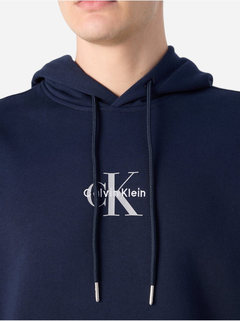 Sweat à Capuche Homme Calvin Klein Jeans Bleu - Kiabi