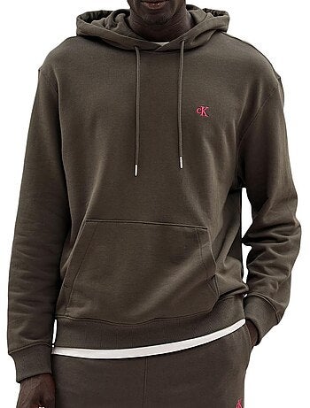 Sweat à Capuche Homme Calvin Klein Jeans 350 Terry Monog