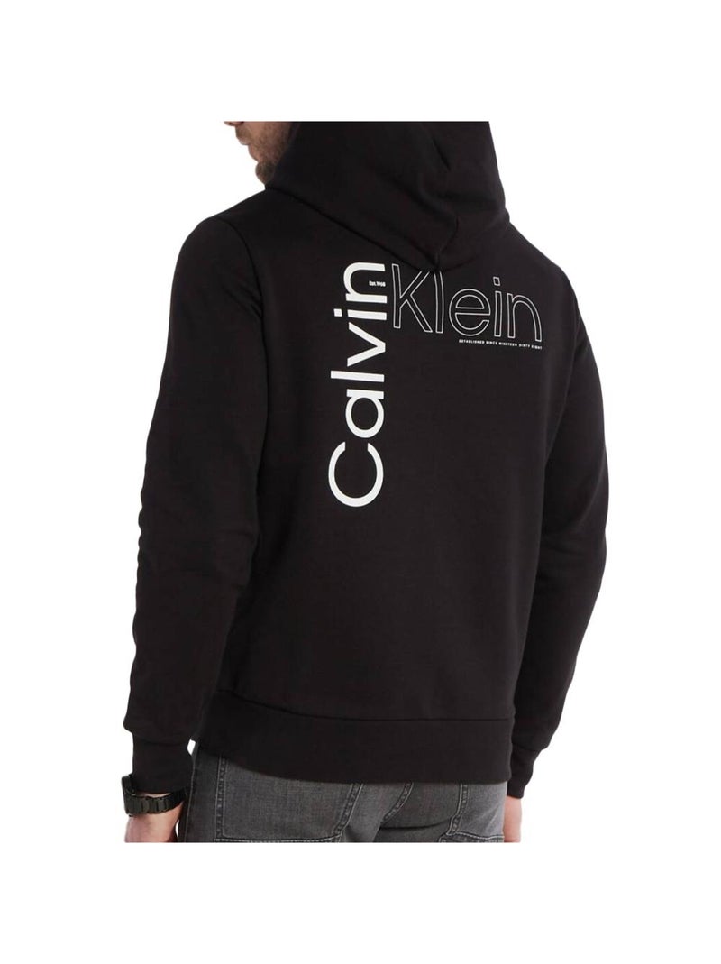Sweat à Capuche Homme Calvin Klein Jeans Noir - Kiabi
