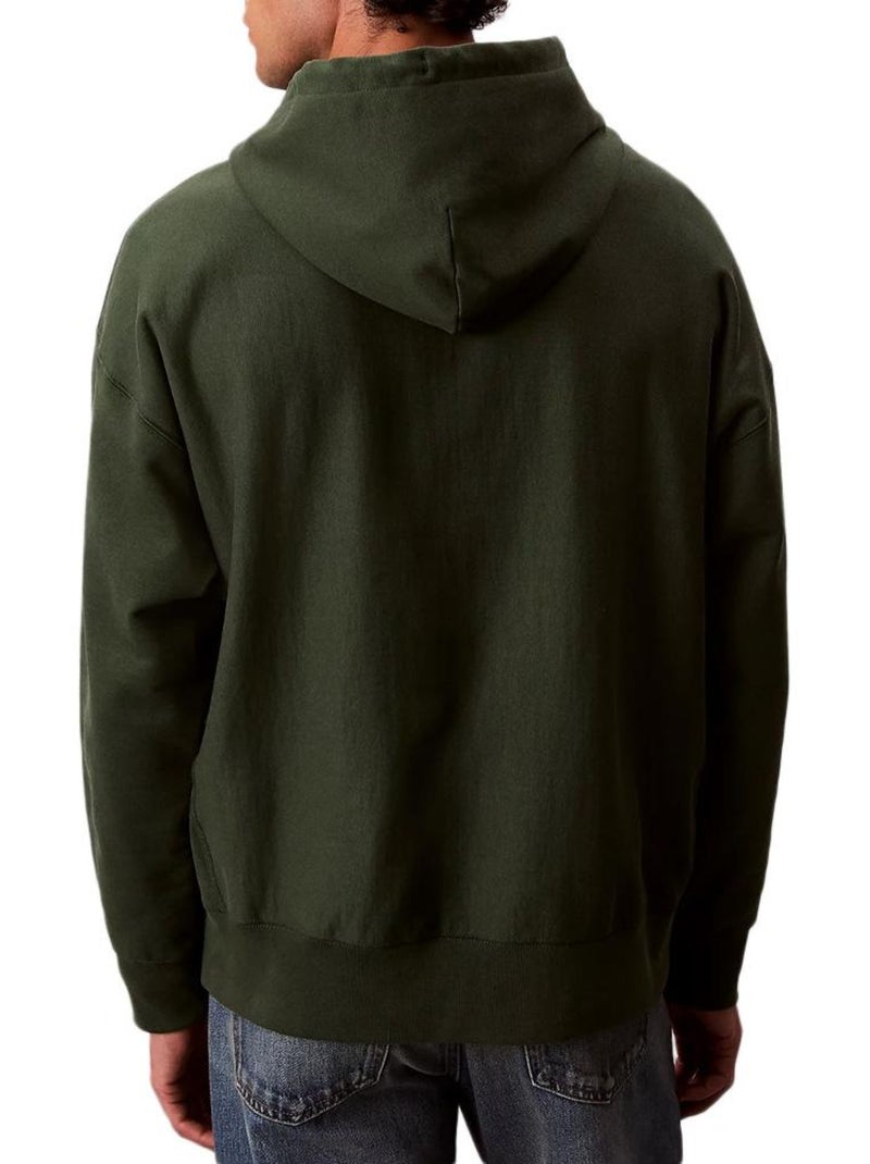 Sweat à capuche homme calvin klein jeans Vert - Kiabi