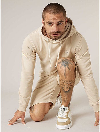 Sweat à capuche homme en coton mélangé 'Deeluxe'