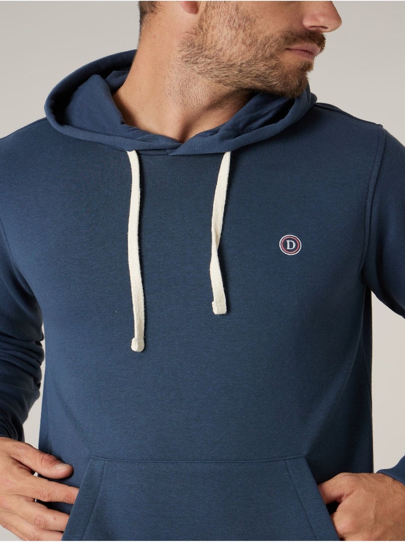 Sweat à capuche homme en coton mélangé 'Deeluxe' Bleu foncé - Kiabi