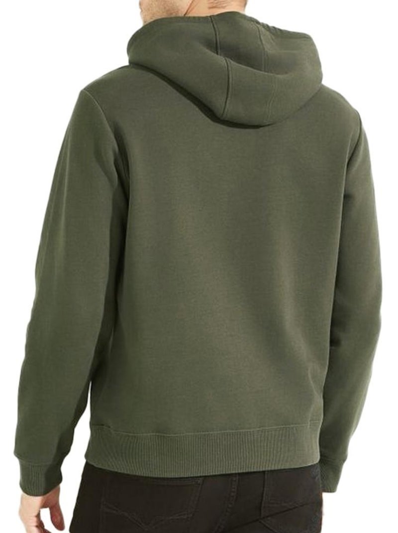 Sweat à Capuche Homme Guess Vert kaki clair - Kiabi
