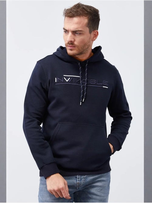 Sweat à capuche homme imprimé avec poche tommy - Kiabi Sweat à capuche homme imprimé avec poche tommy - Kiabi