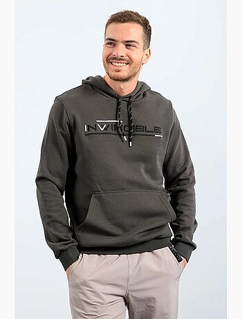 Sweat à capuche homme imprimé avec poche tommy