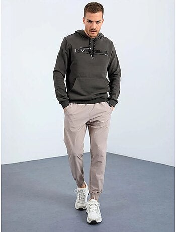 Sweat à capuche homme imprimé avec poche tommy