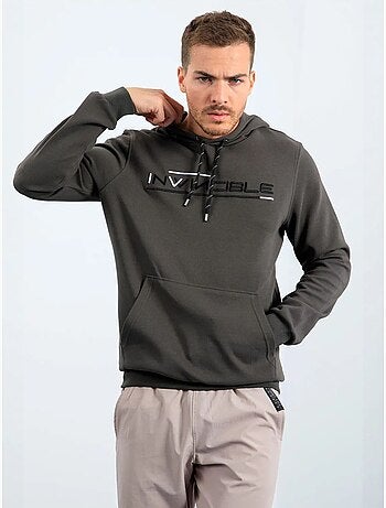 Sweat à capuche homme imprimé avec poche tommy