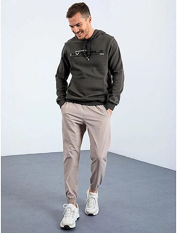 Sweat à capuche homme imprimé avec poche tommy
