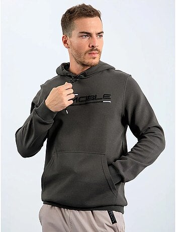Sweat à capuche homme imprimé avec poche tommy