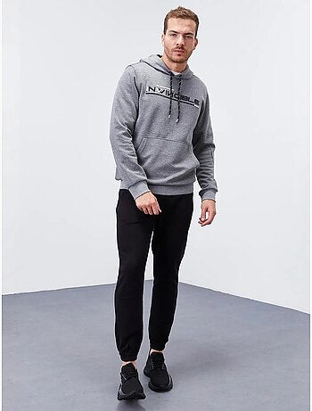 Sweat à capuche homme imprimé avec poche tommy