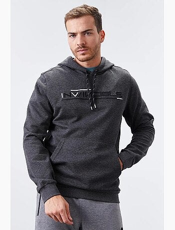 Sweat à capuche homme imprimé avec poche tommy