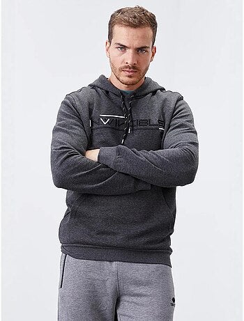 Sweat à capuche homme imprimé avec poche tommy