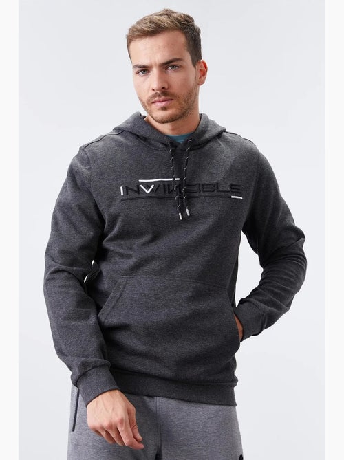 Sweat à capuche homme imprimé avec poche tommy - Kiabi Sweat à capuche homme imprimé avec poche tommy - Kiabi
