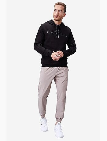 Sweat à capuche homme imprimé avec poche tommy