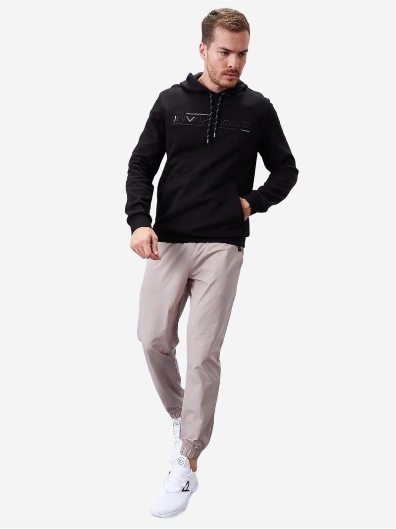 Sweat à capuche homme imprimé avec poche tommy Noir - Kiabi