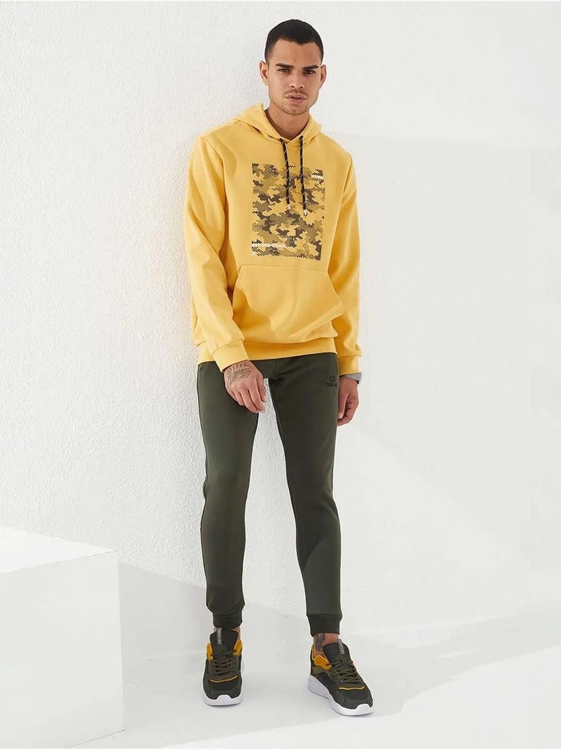 Sweat à capuche homme imprimé camouflage tommy Ambre - Kiabi