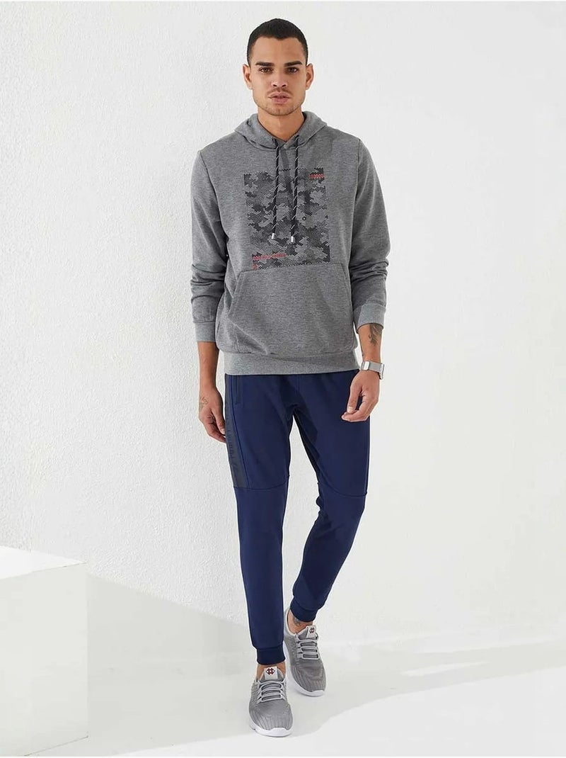 Sweat à capuche homme imprimé camouflage tommy Gris - Kiabi