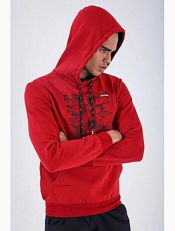 Sweat à capuche homme imprimé camouflage tommy