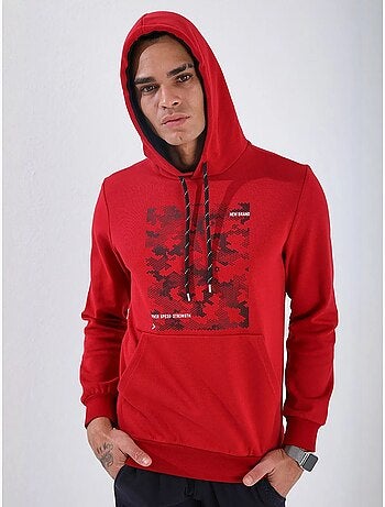 Sweat à capuche homme imprimé camouflage tommy