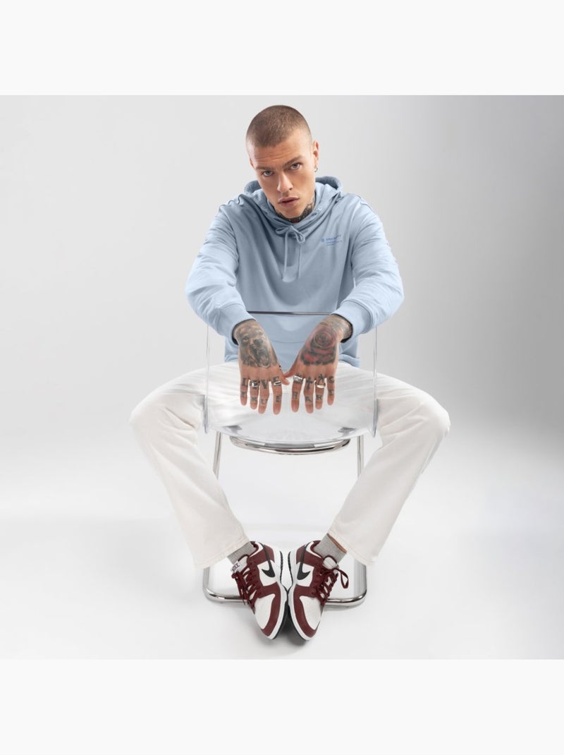 Sweat à capuche homme lifestyle homme splash Bleu électrique - Kiabi