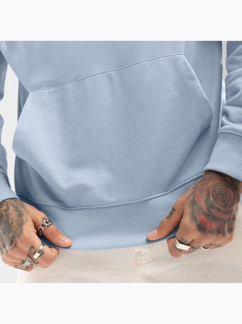 Sweat à capuche homme lifestyle homme splash Bleu électrique - Kiabi