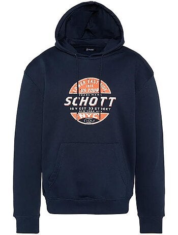 Sweat à Capuche Homme Schott